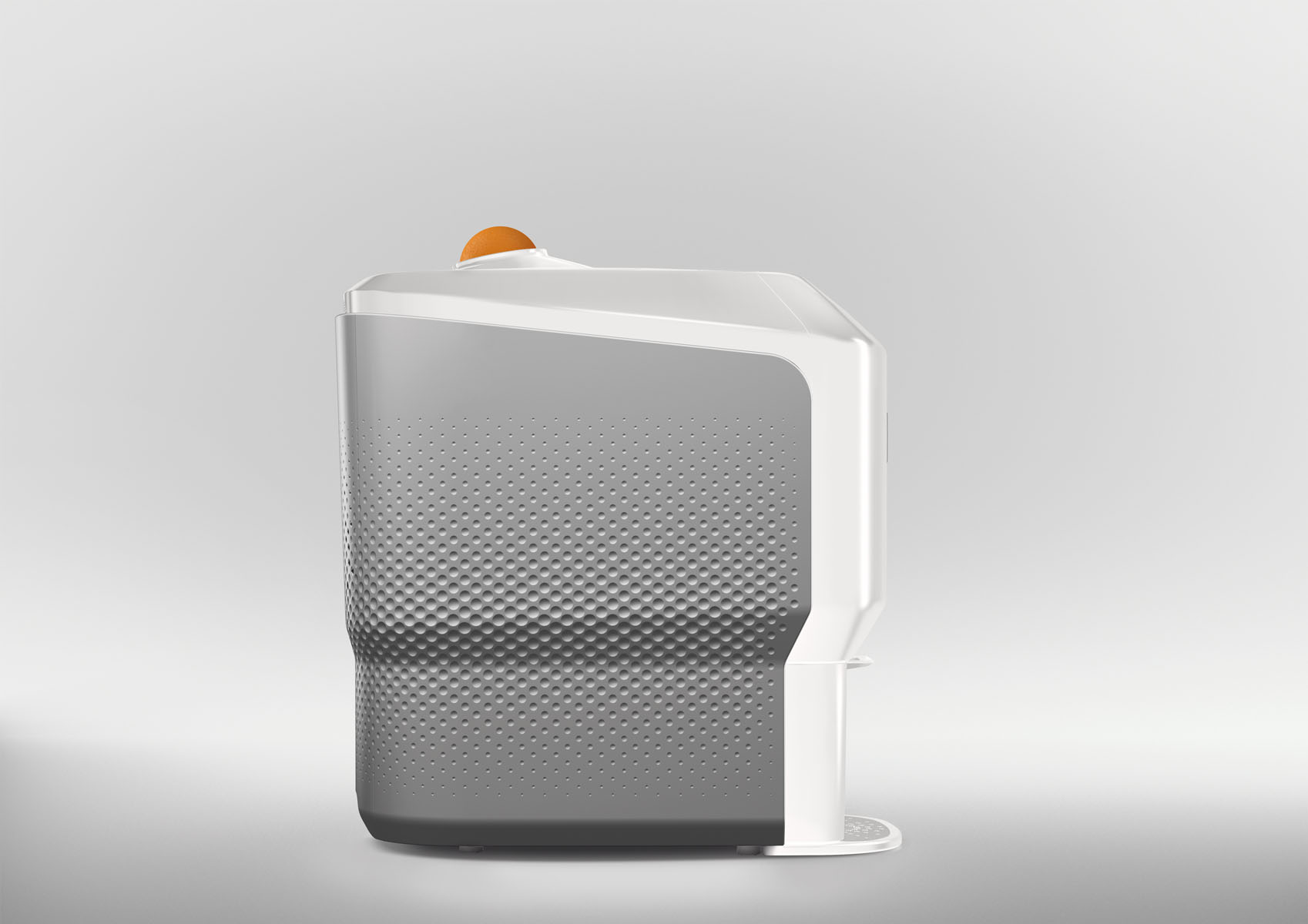 ZUMEX - SOUL SERIES 2, Saftpresse, KIT M: 6,4 - 8,1 cm, 30 x 48 x 53,7 cm, Farbe: White Smoke Grey