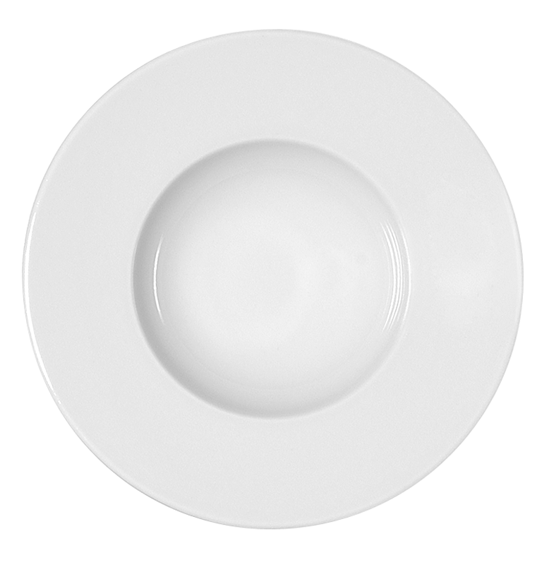 Bauscher, Maitre - Teller tief breite Fahne 20, weiss, uni, 20 cm/ 0,19 ltr.