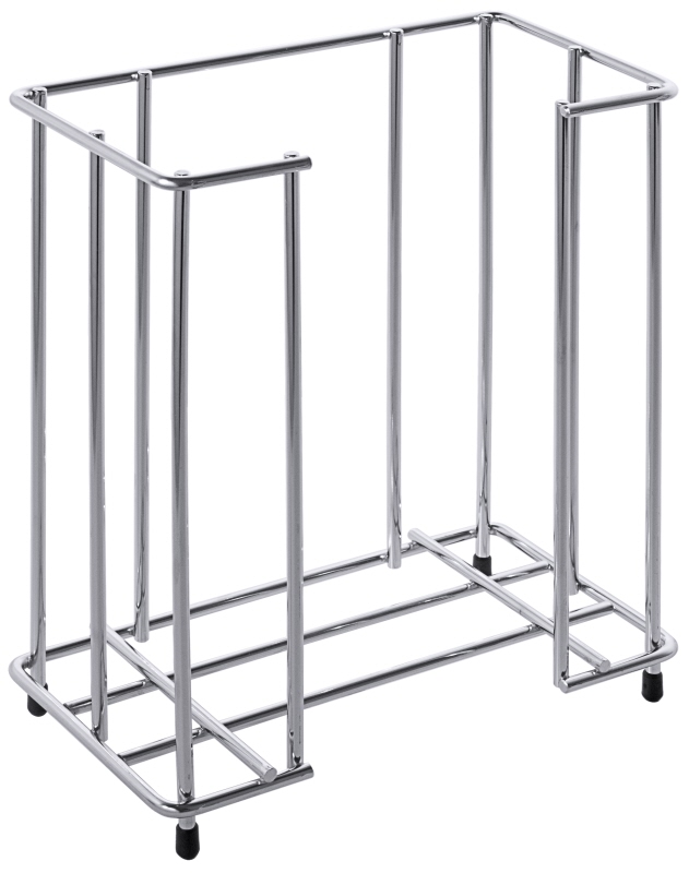 Serviettenhalter, verchromter Draht, Kunststofffüßchen, 20 x 11 x 20 cm