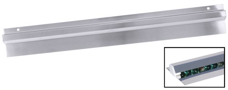 Bonschiene, Kugel-Klemmsystem, Edelstahl, H: 10 cm, L: 91,5 cm, T: 2 cm