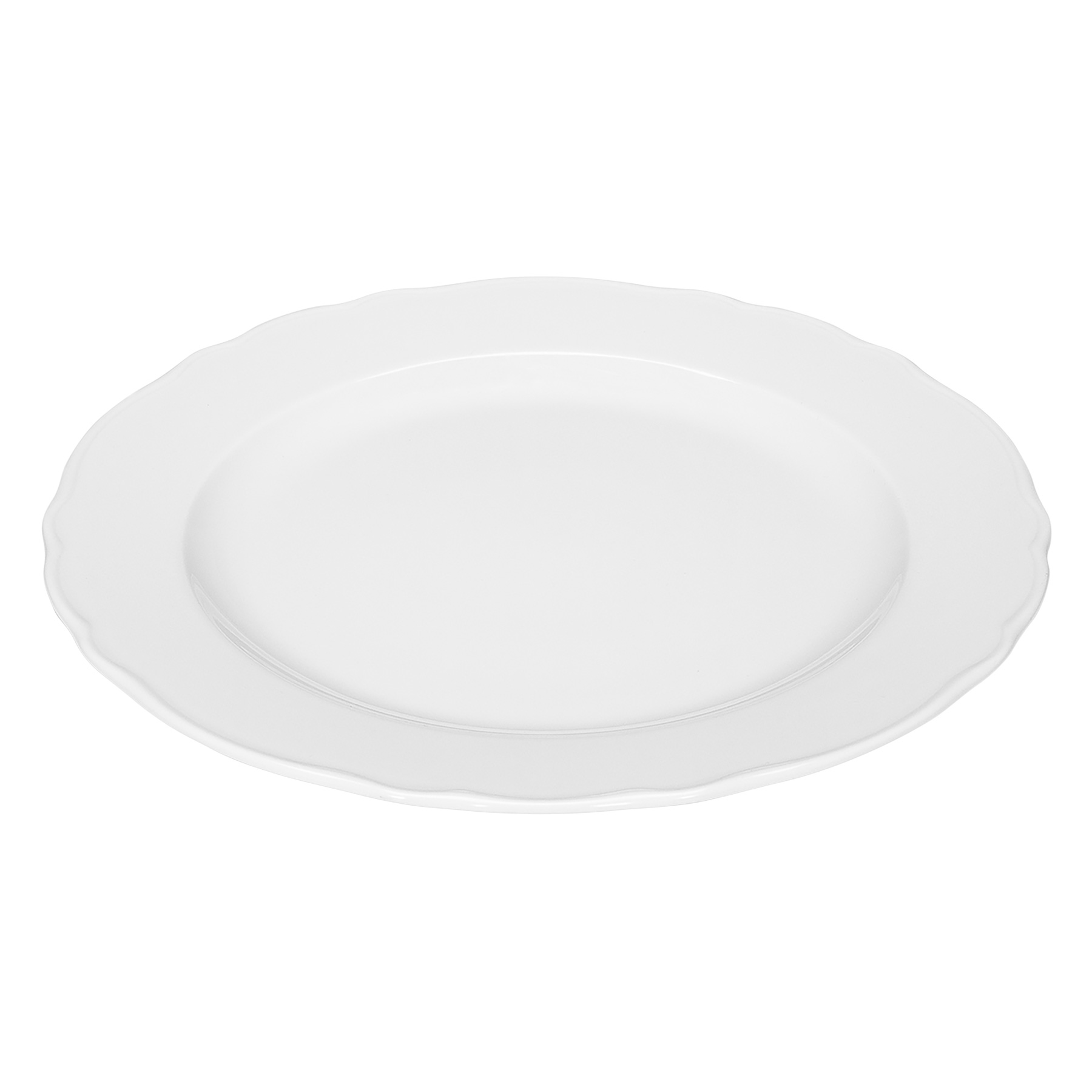 Bauscher, Marie Christine - Teller flach Fahne, weiss, uni, 31 cm