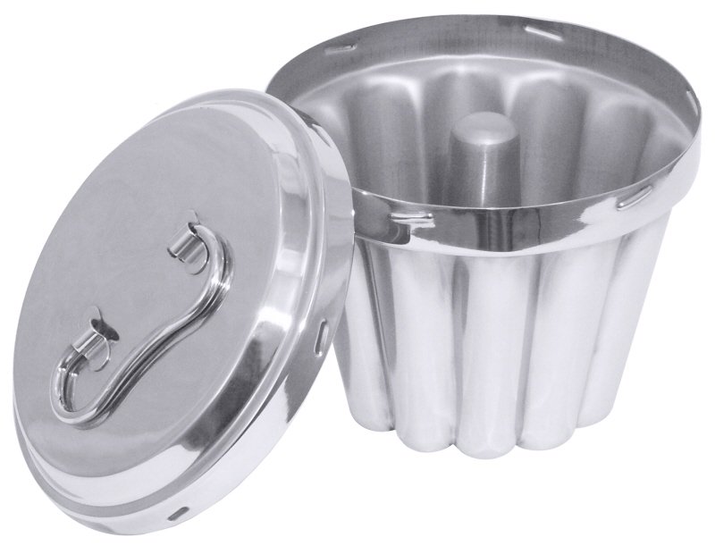 Puddingform, mit Innenrohr, EdSt., I: 1,2 ltr., D: 16 cm, H: 14 cm