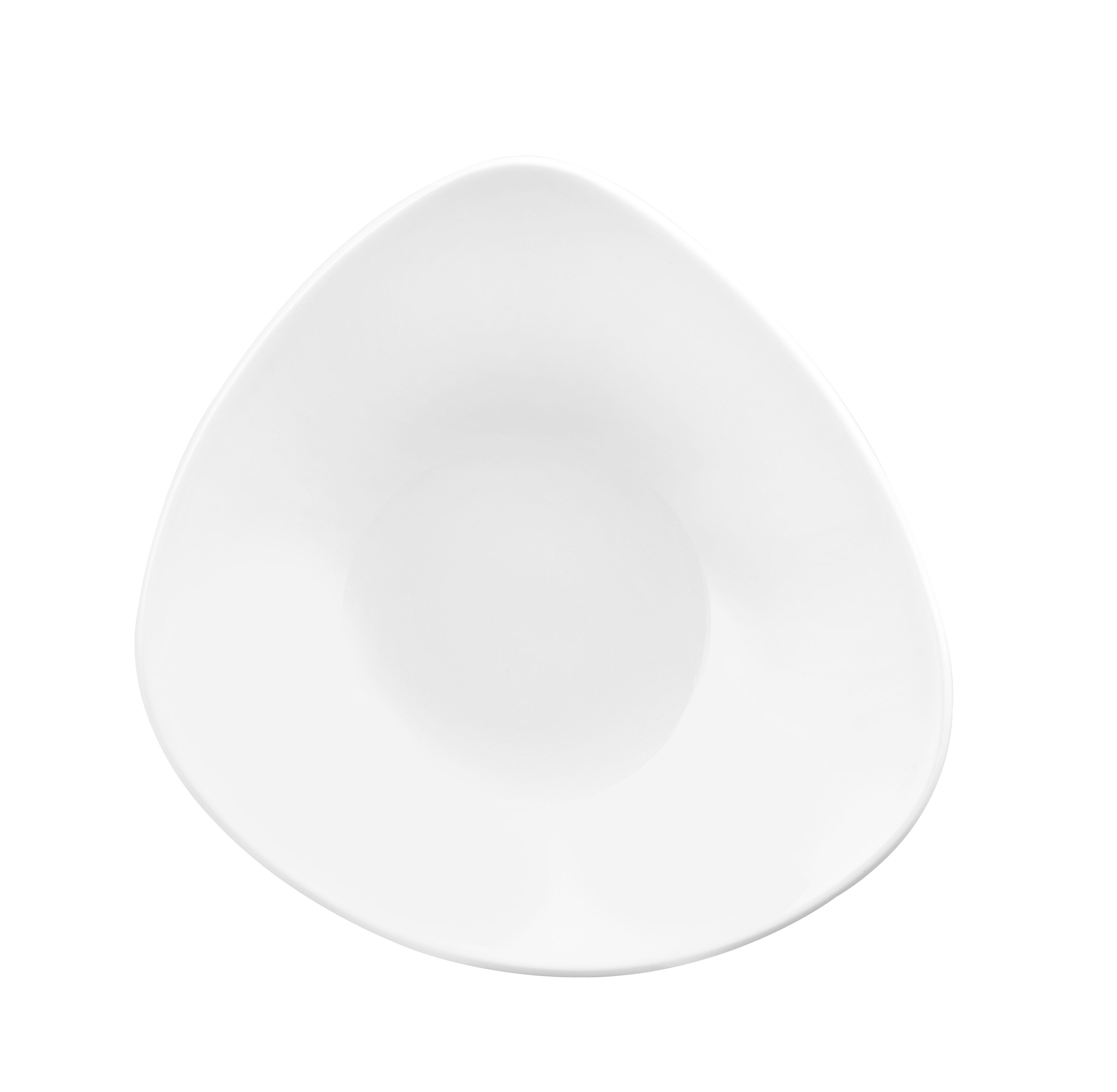 Churchill, Vellum : White Matt Glaze - Schale dreieckig, 23,5 cm/ 0,6 ltr.