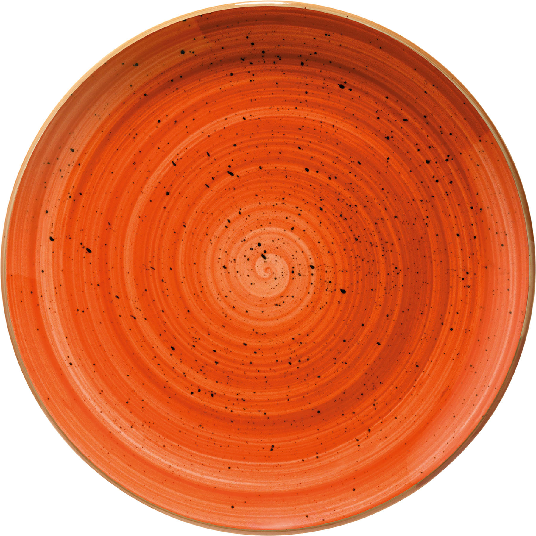 Aura, Terracotta : Gourmet Teller flach Coup, 21 cm