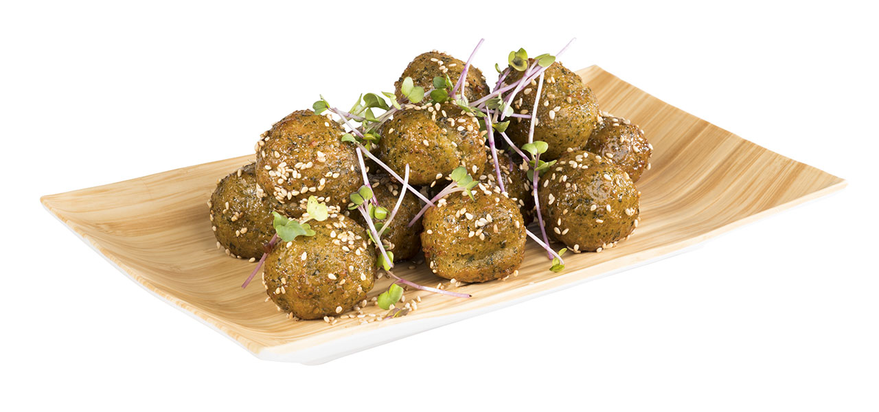 Tablett BAMBOO, Melamin, 24,5 x 15,5 cm, H: 3 cm, innen: Bambusoptik, außen: weiss