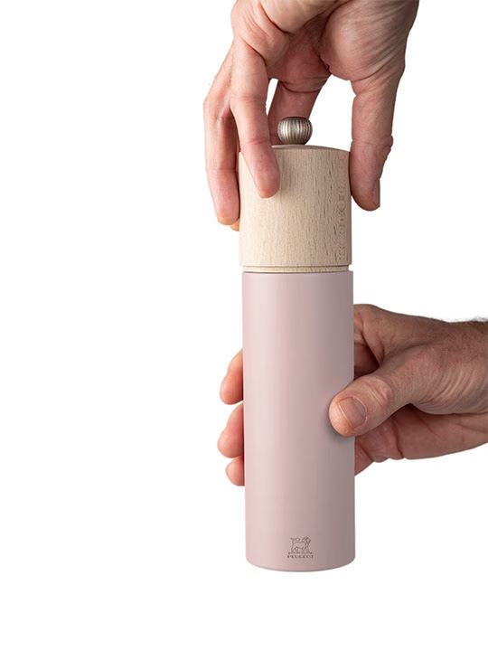 Peugeot : Boreal - Salzmühle, manuelle Buchenholz-Mühle, Größe: 21 cm, Farbe: blütenrosa