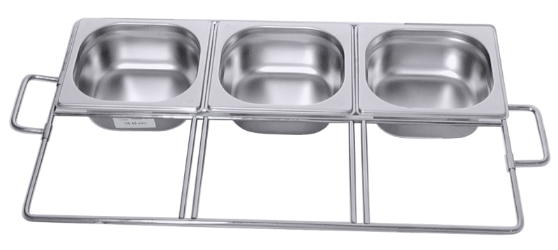 GN 1/1 Systemteiler für 3 GN 1/6 Behälter