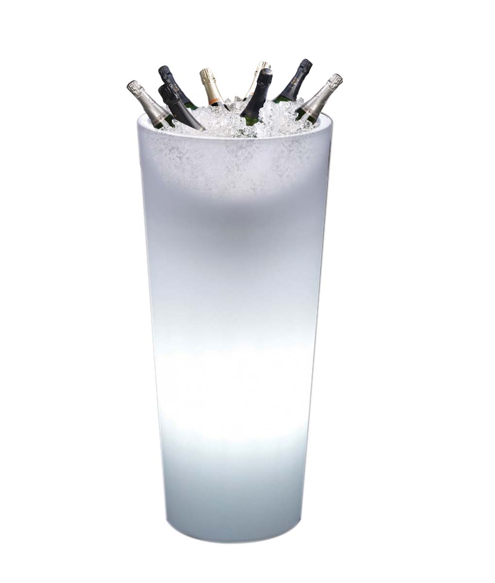 Flaschenkühler, Totem, rund, LED, 49 x 49 x 104 cm