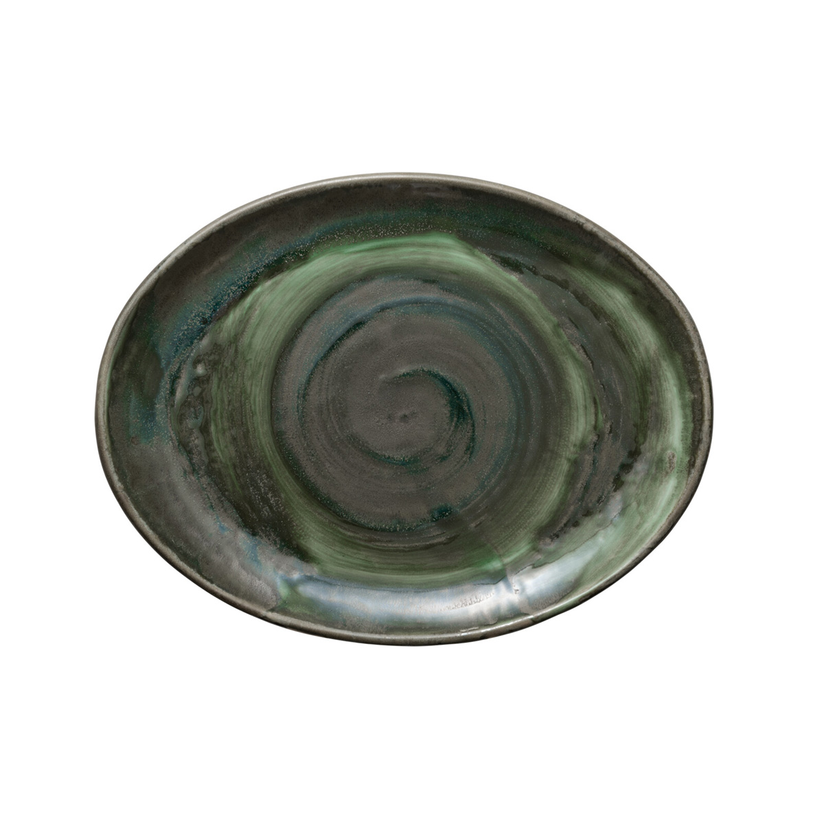 Heart & Soul, Perfect Match : Avocado - Platte oval coup 31 x 24 cm