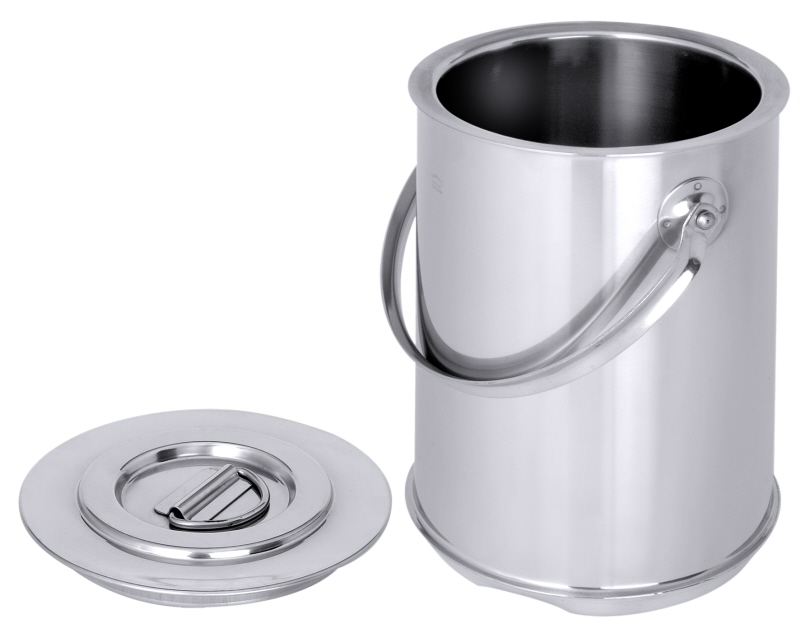 Transportbehälter isoliert, I: 3 ltr., D: 15,5 cm, H: 20,5 cm, Edelstahl