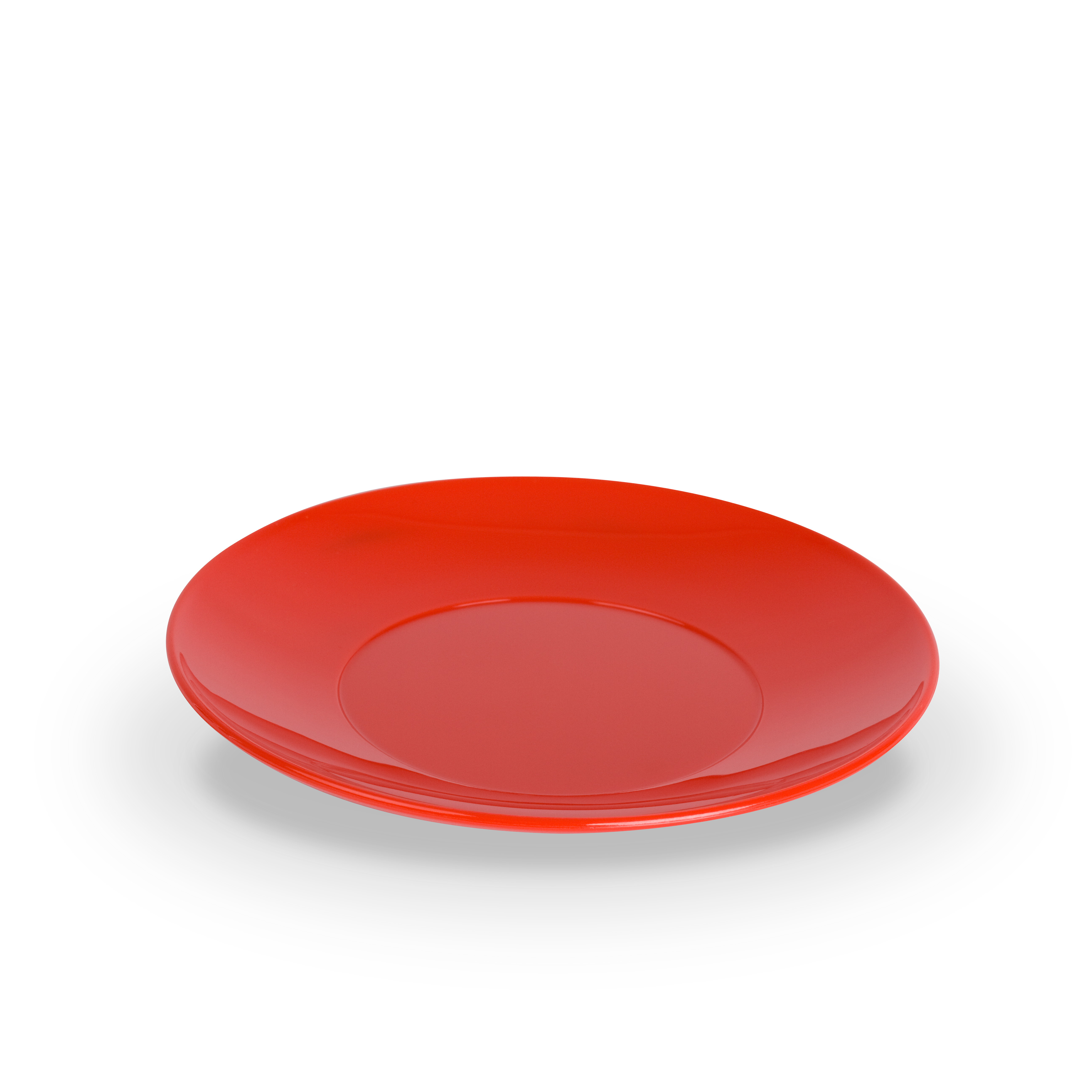 Untertasse PC, uni, rot, D: 13,5 cm