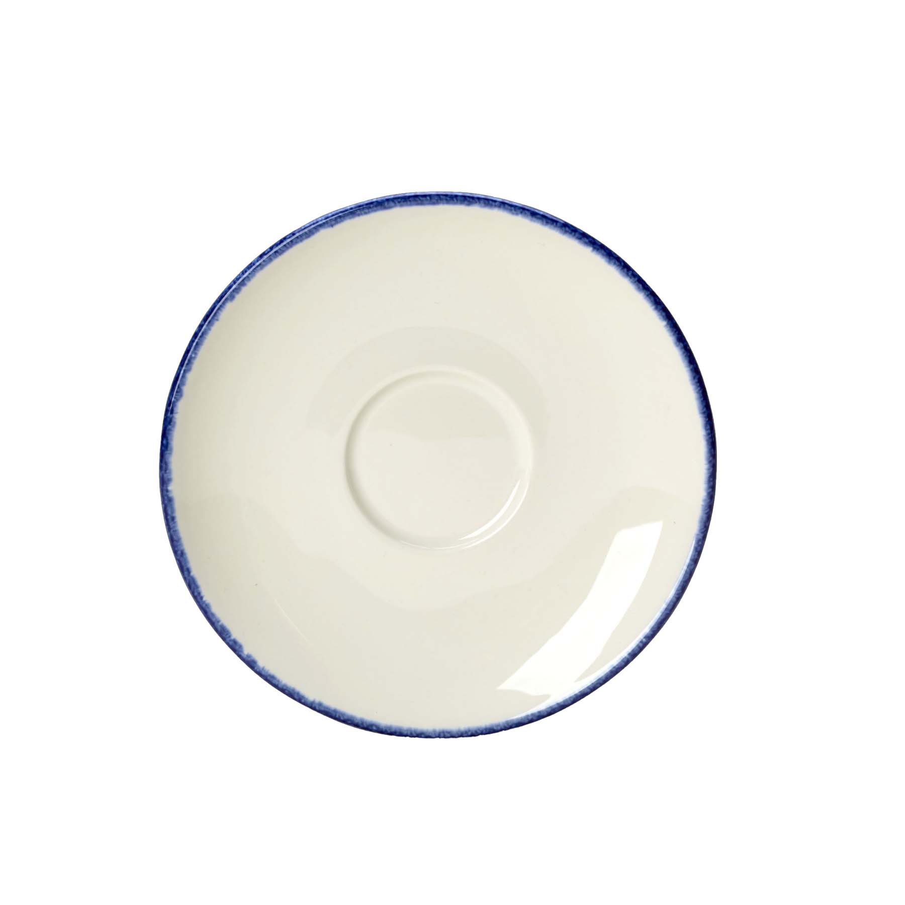 Steelite, Dapple : Blue 1710 - Milchkaffee-, Cappuccino-, Kaffee-Untere, 15 cm