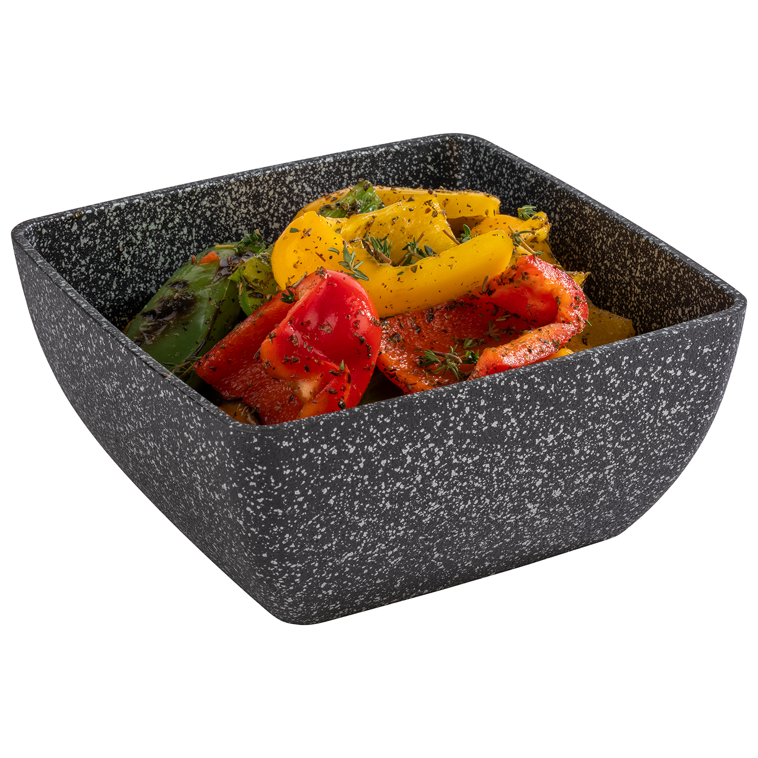 Schale FROSTFIRE, Aluminium, antihaftbeschichtet, 19 x 19 cm, H: 9 cm, Farbe: schwarz-silber