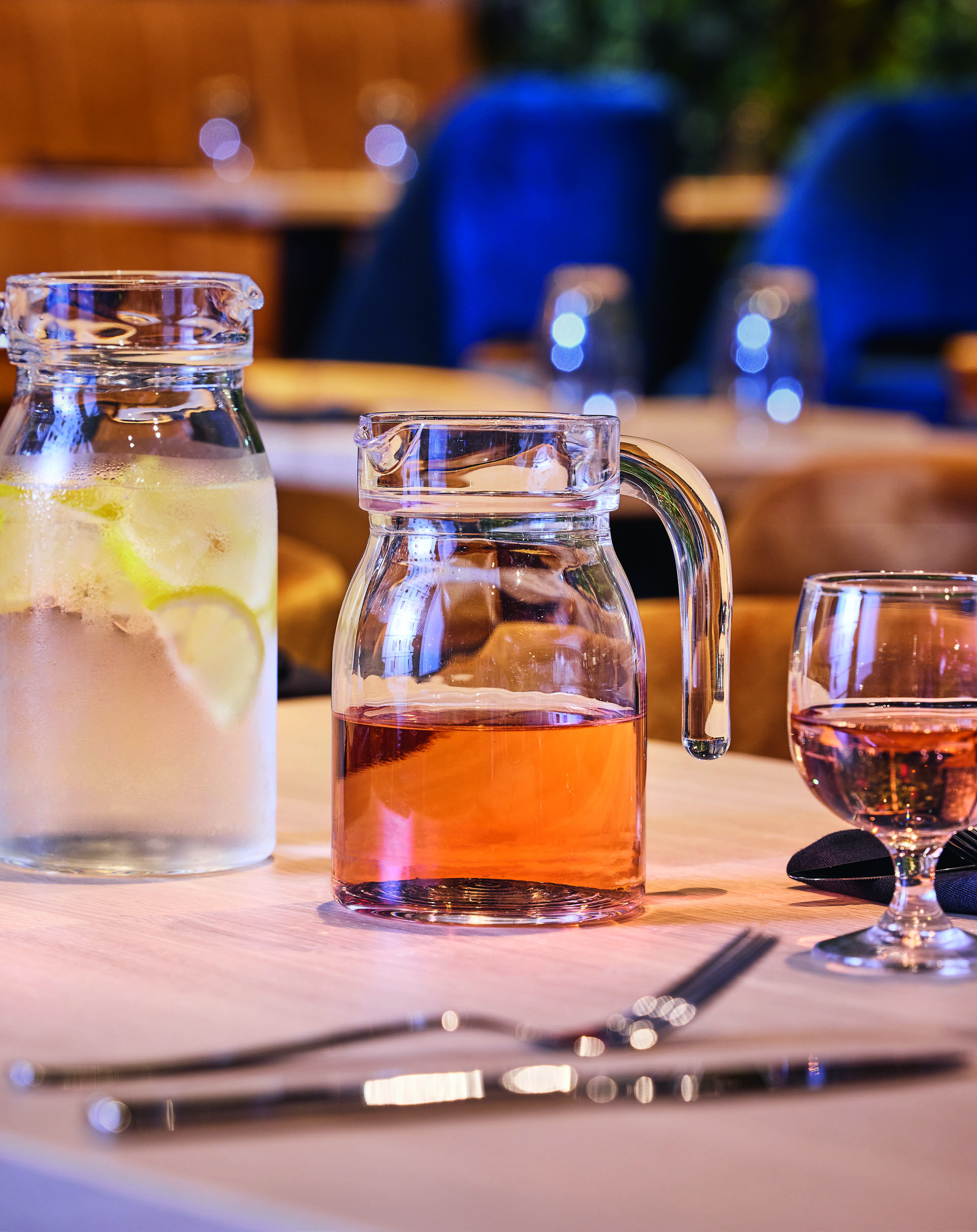 Kühlschrankkrug Spring m. Glasdeckel 100 cl, I: 1000 ml, H: 230 mm, D: 135 x 95 mm