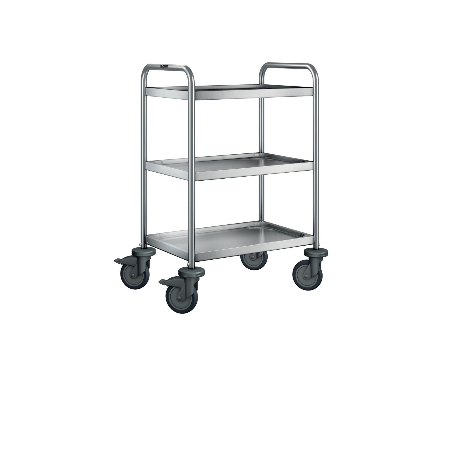 Servierwagen SW 6 X 4-3, 3 Borde 60 x 40 cm, max.  80 kg/ Bord, Trgf.: 120 kg, LxBxH: 70 x 50 x 95 cm