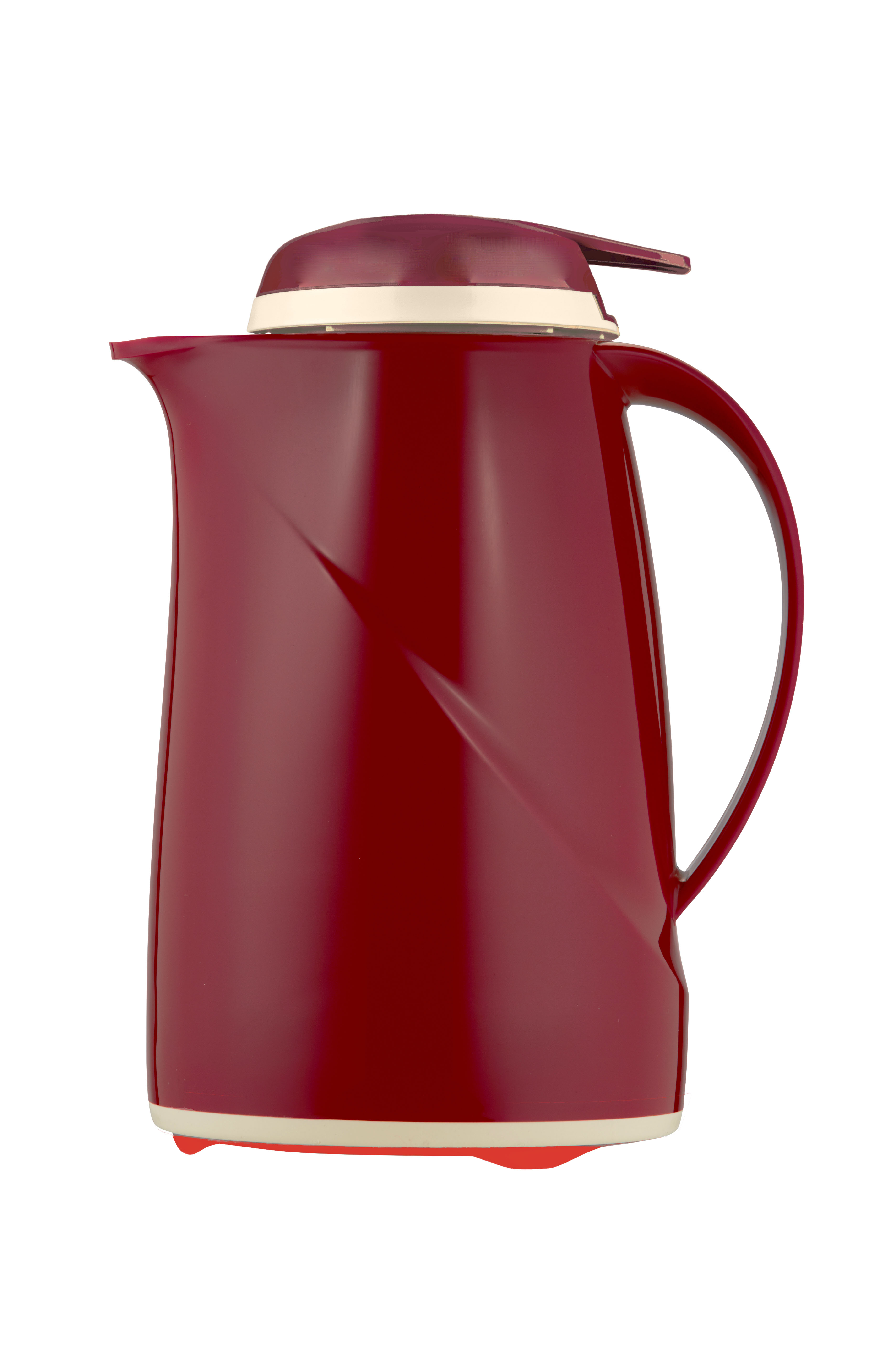 Isolierkanne Helios Wave Push Mini, Inhalt: 0,6 ltr., Farbe: rot