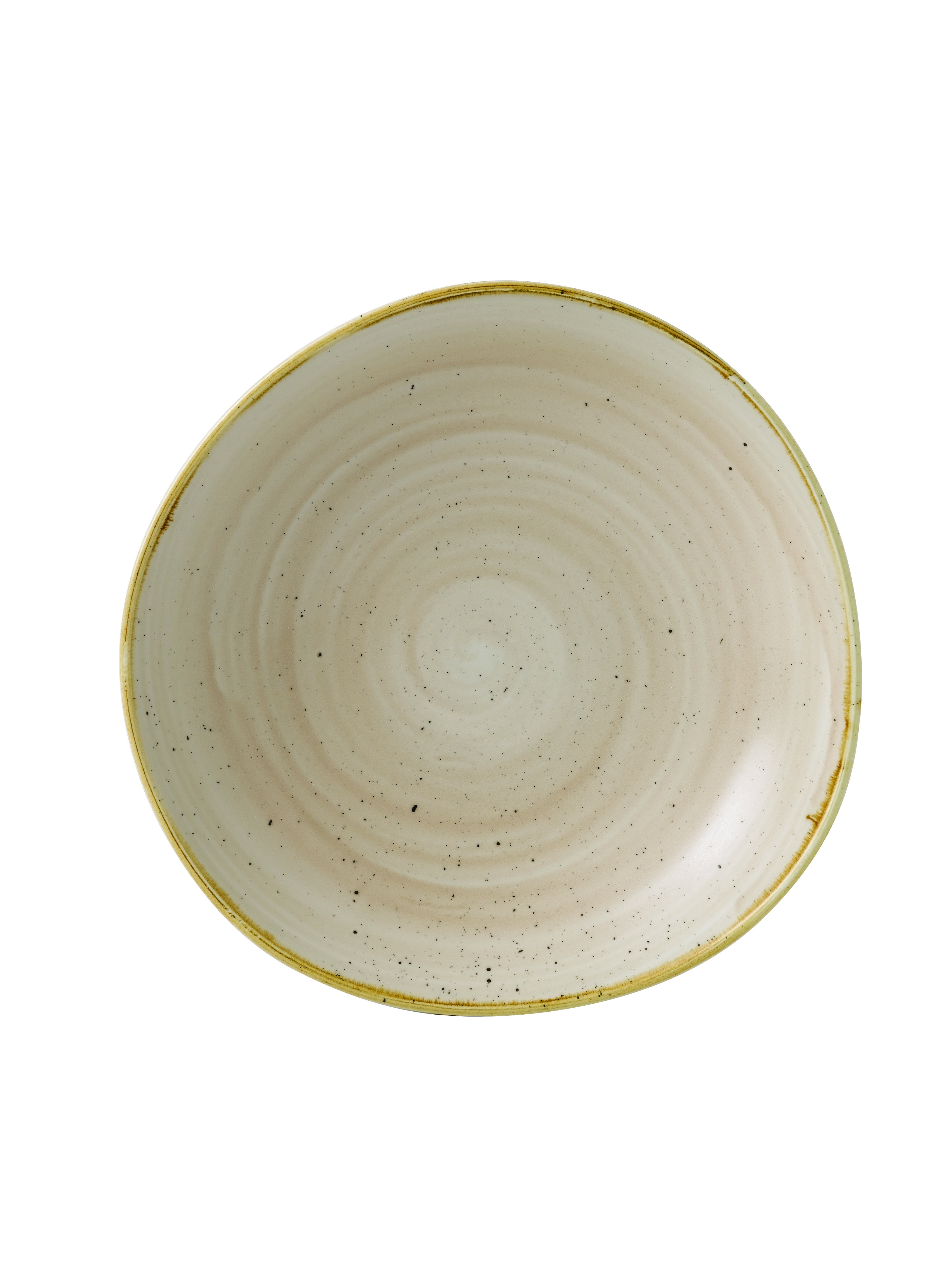Churchill, Stonecast : Nutmeg Cream - Teller tief rund Organisch, 25,3 cm/ 1,1 ltr.