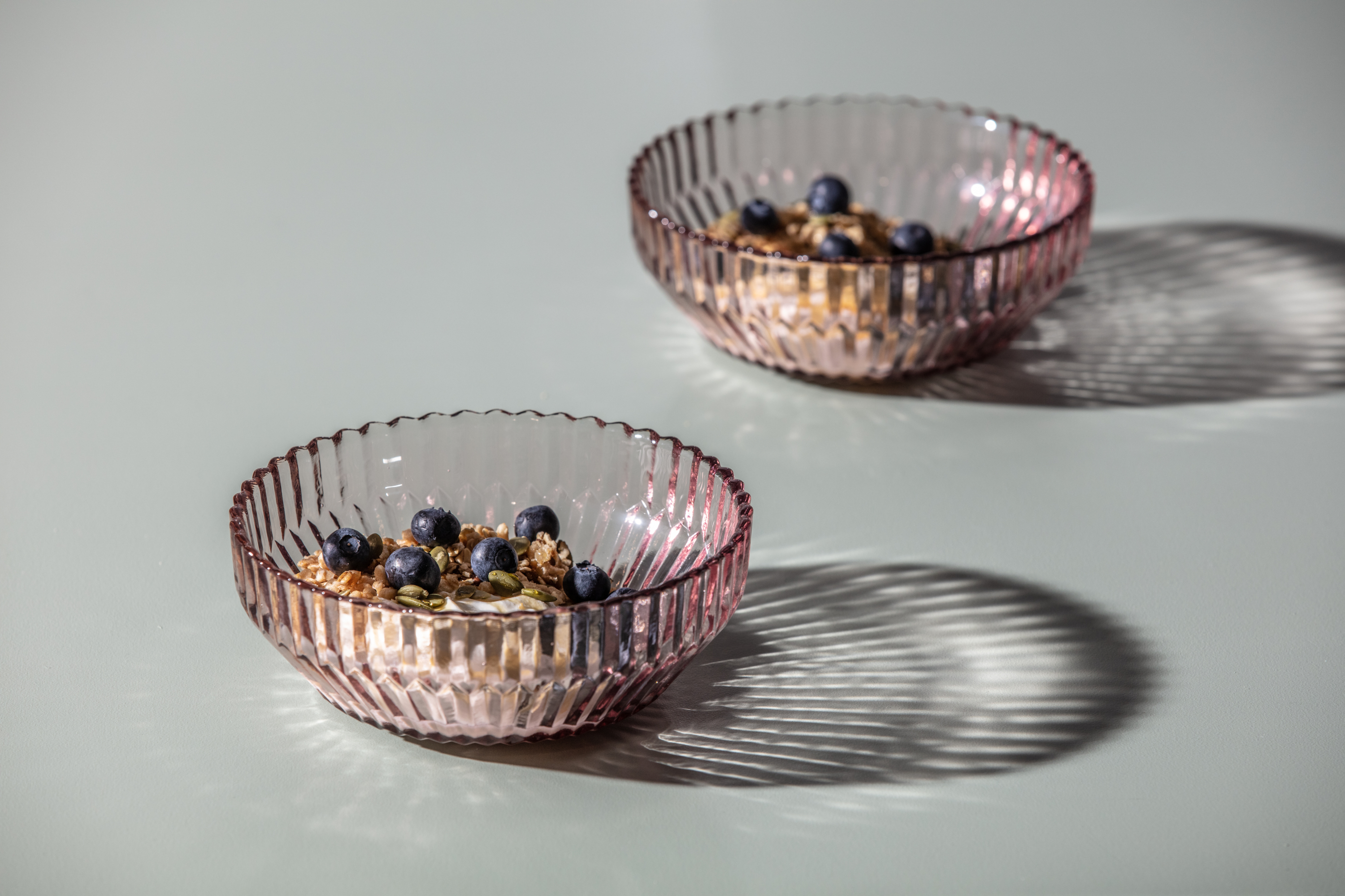 Glasbowl : Archie pink, Inhalt: 670 ml, D: 160 mm, H: 63 mm