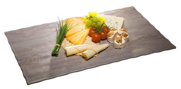 GN 1/1 Tablett DRIFTWOOD, OAK LIGHT 53 x 32,5 cm, H: 1,5 cm, Melamin, Holzoptik