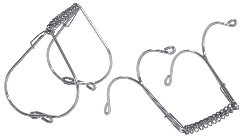 Rouladenklammer, Edelstahl, L: 5,5 cm, H: 5 cm