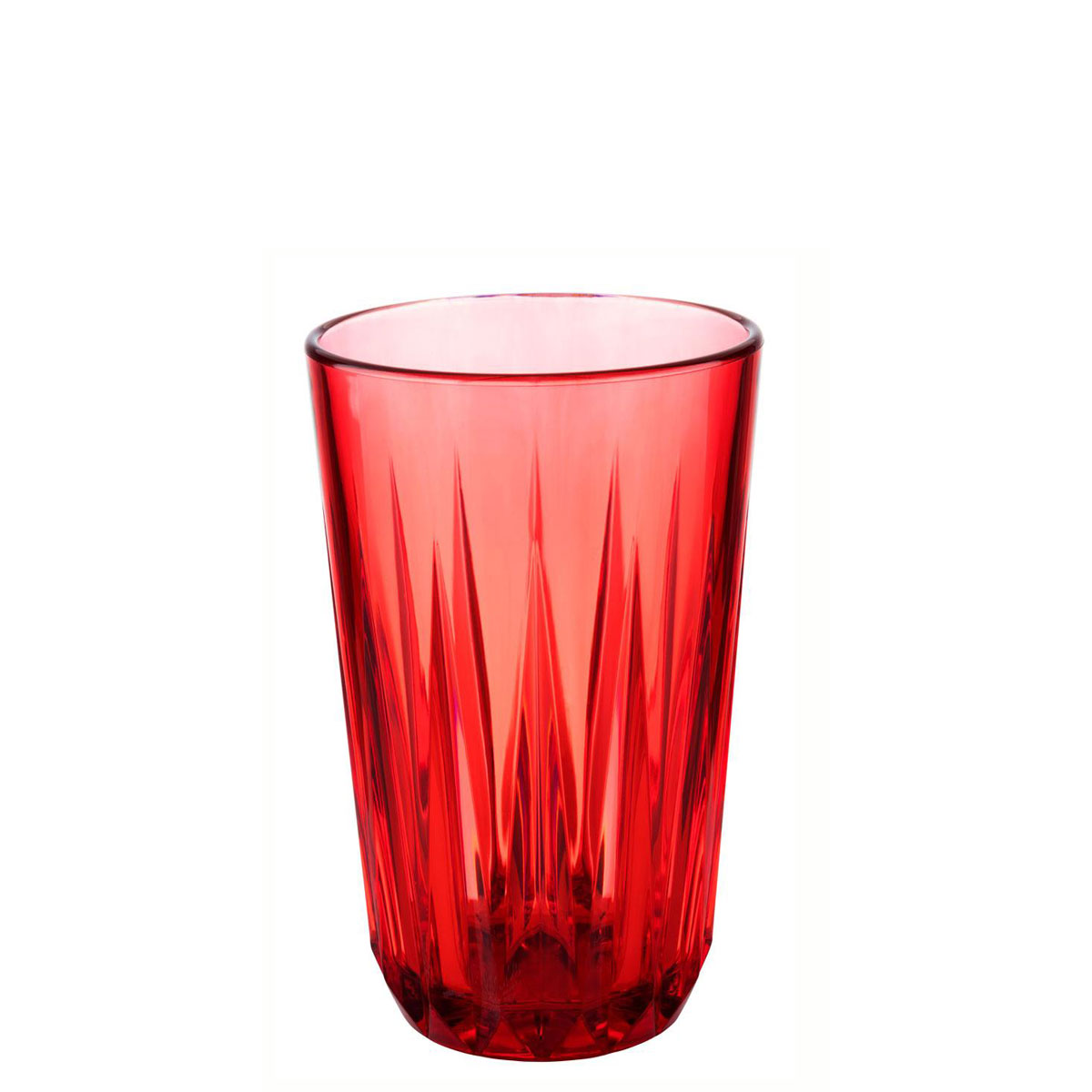 Trinkbecher Crystal, Tritan, D: 8 cm, H: 12,5 cm, I: 0,30 ltr., Farbe: red star