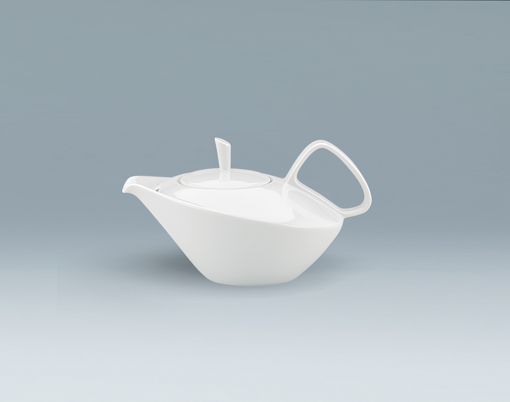 Schönwald, Grace - Teekanne m. Deckel, weiss, uni, 0,45 ltr.