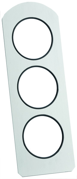 GASTRO Vario Rack, Rückwand für 3 Displays, eloxiertes Alu, L: 150 mm, B: 4 mm, H: 427 mm