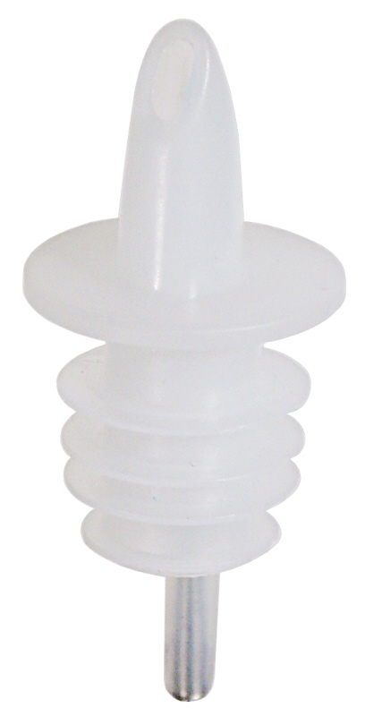 Flaschenausgießer, neutral, PE, L: 7 cm, Durchlauf: 4 mm