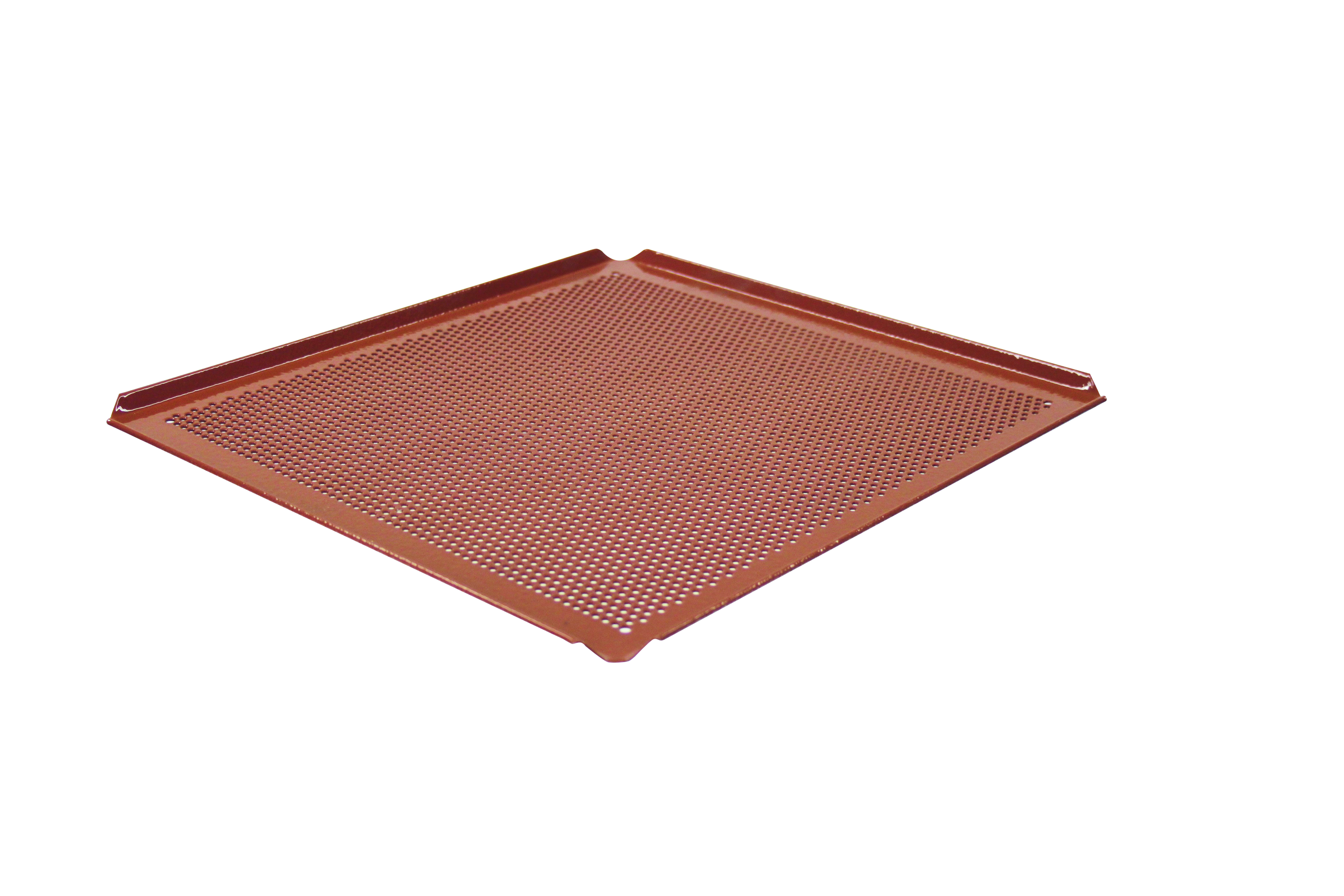 Lochblech GN 2/3, Aluminium, rote Silikonbeschichtung, Lochung 3 mm, 354 x 325 mm