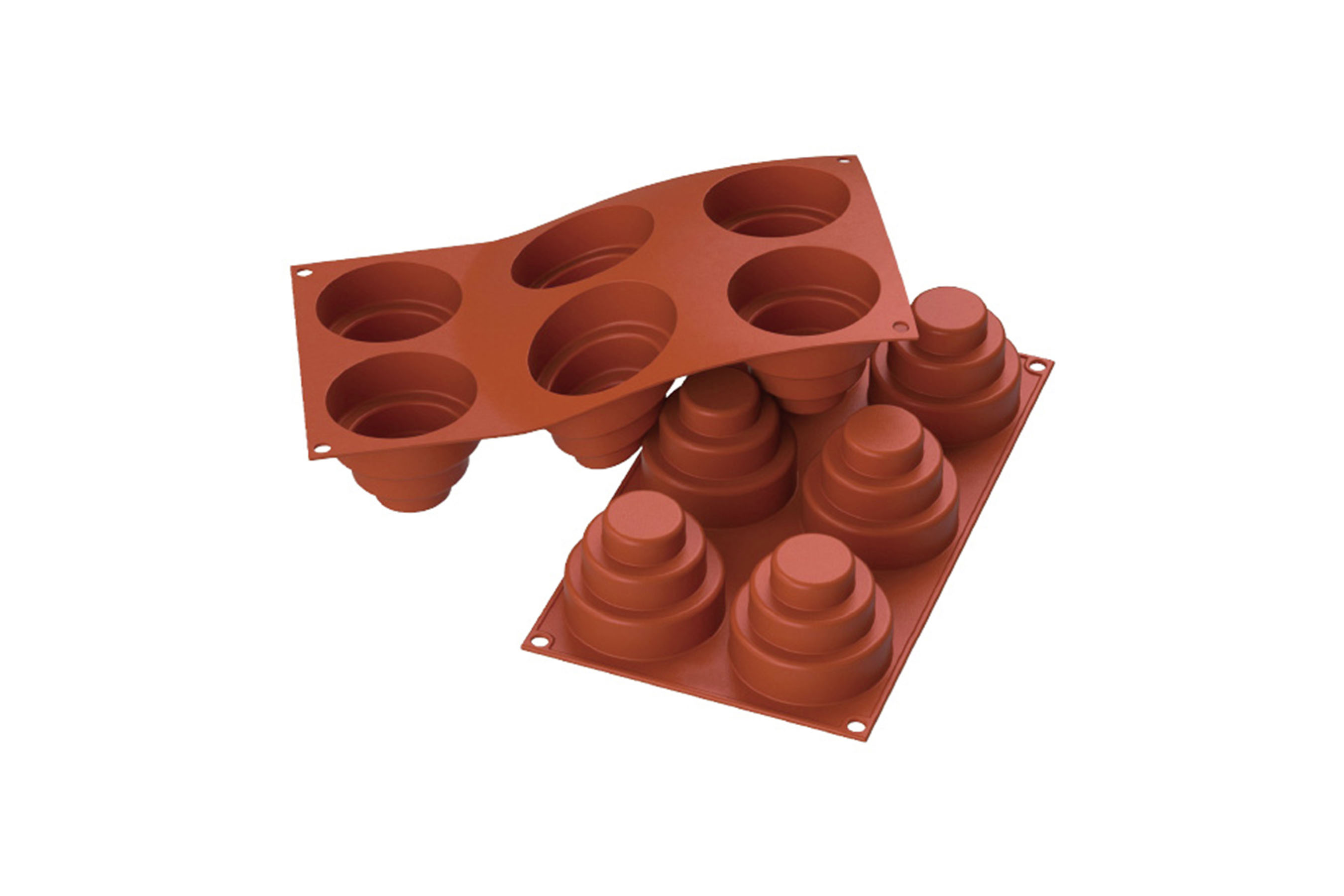 Silikon - Backform, Mini- Kuchen, D: 59 x 29 mm, H: 70 mm