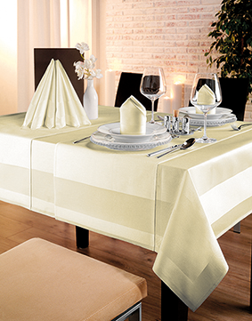 Serviette Toccata - Atlaskante, 2-seitig gesäumt