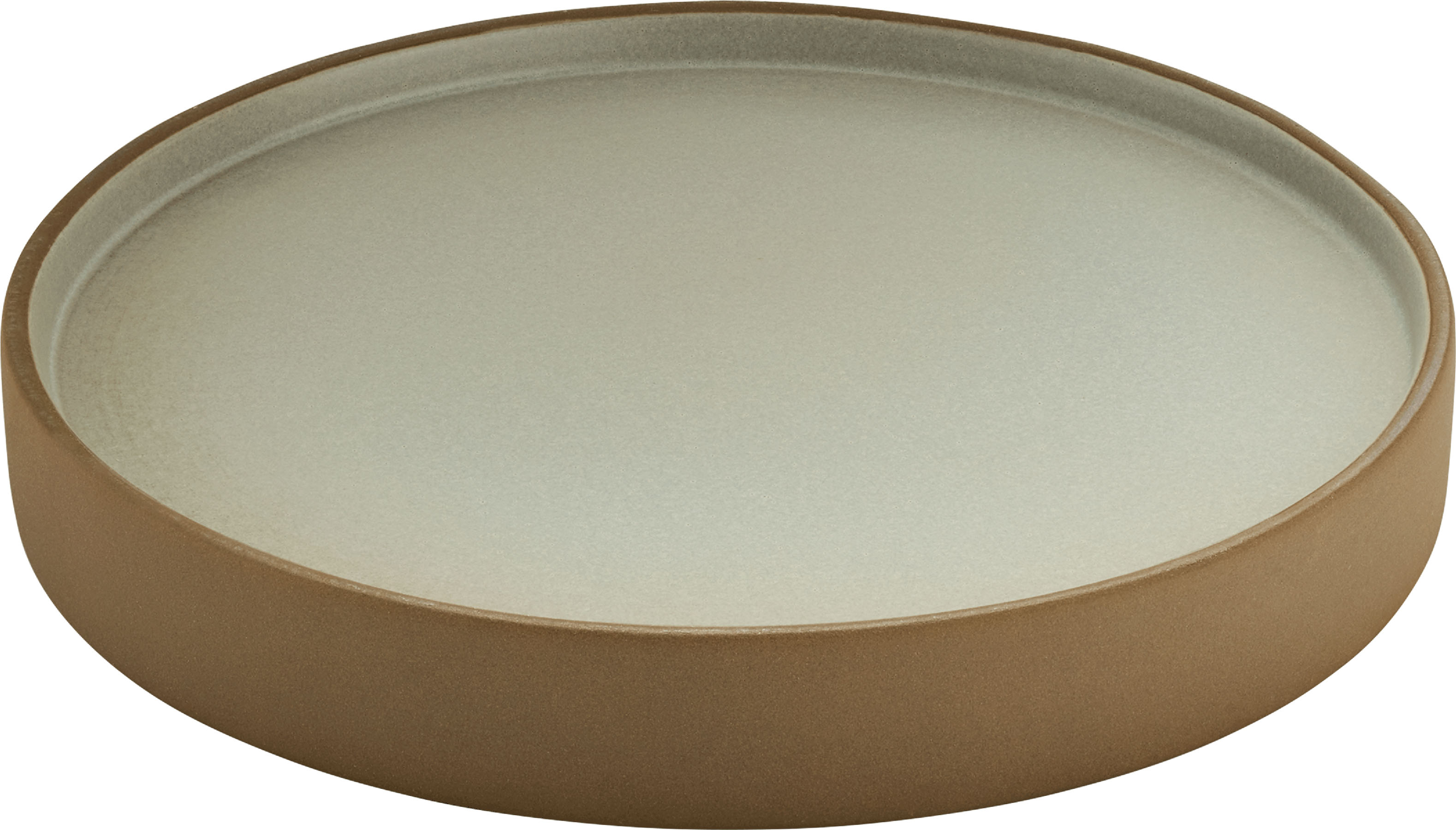 Playground, Steinzeug - 2in1 ARTISAN : Teller beige-grau, flach/ halbtief, 21 x 3,1 cm