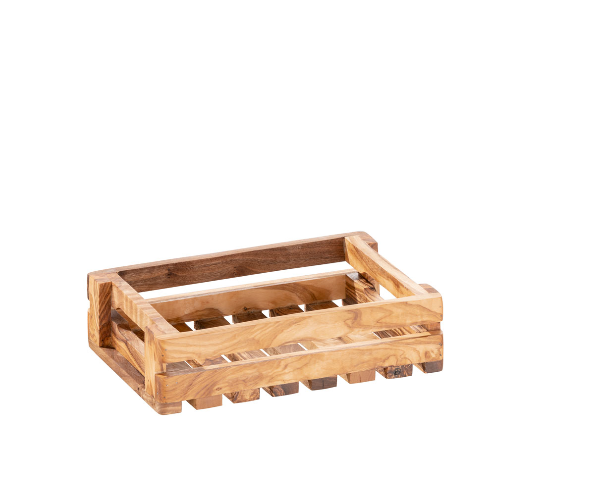 Table Caddy OLIVE, Olivenholz, 22 x 15 cm, H: 6 cm