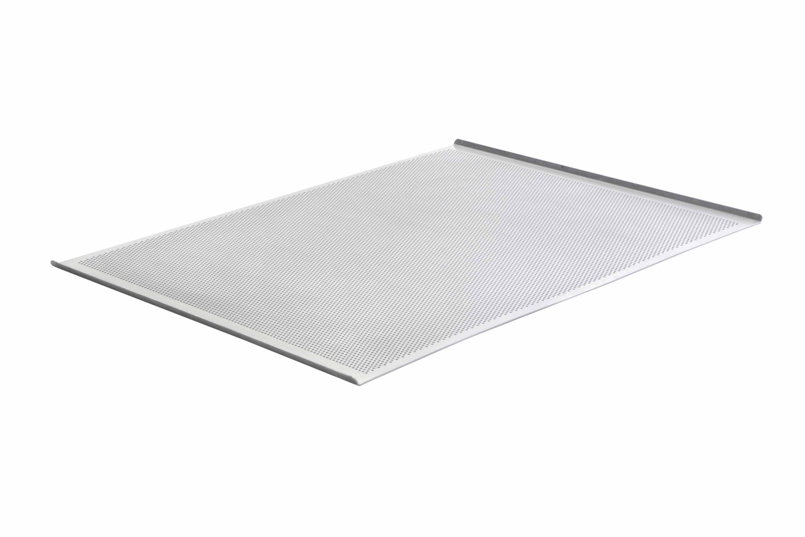 Lochblech, Aluminium, 2 Seiten 70°, lange Seiten offen, Lochung 3 mm, 780 x 580 mm