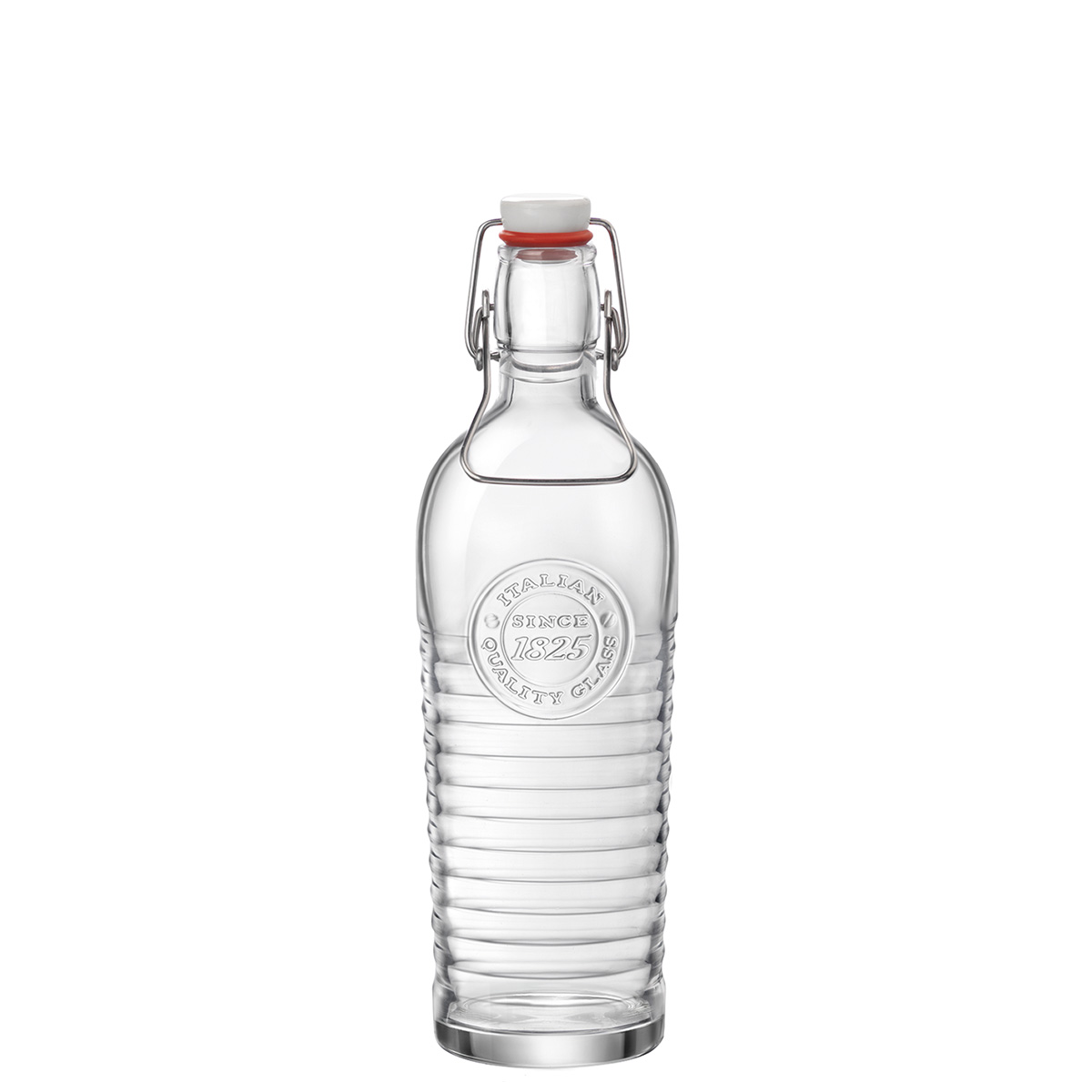 Bormioli, Officina 1825 - Flasche m. Bügelverschluss, 8,6 x 26,5 cm/ 0,75 ltr.
