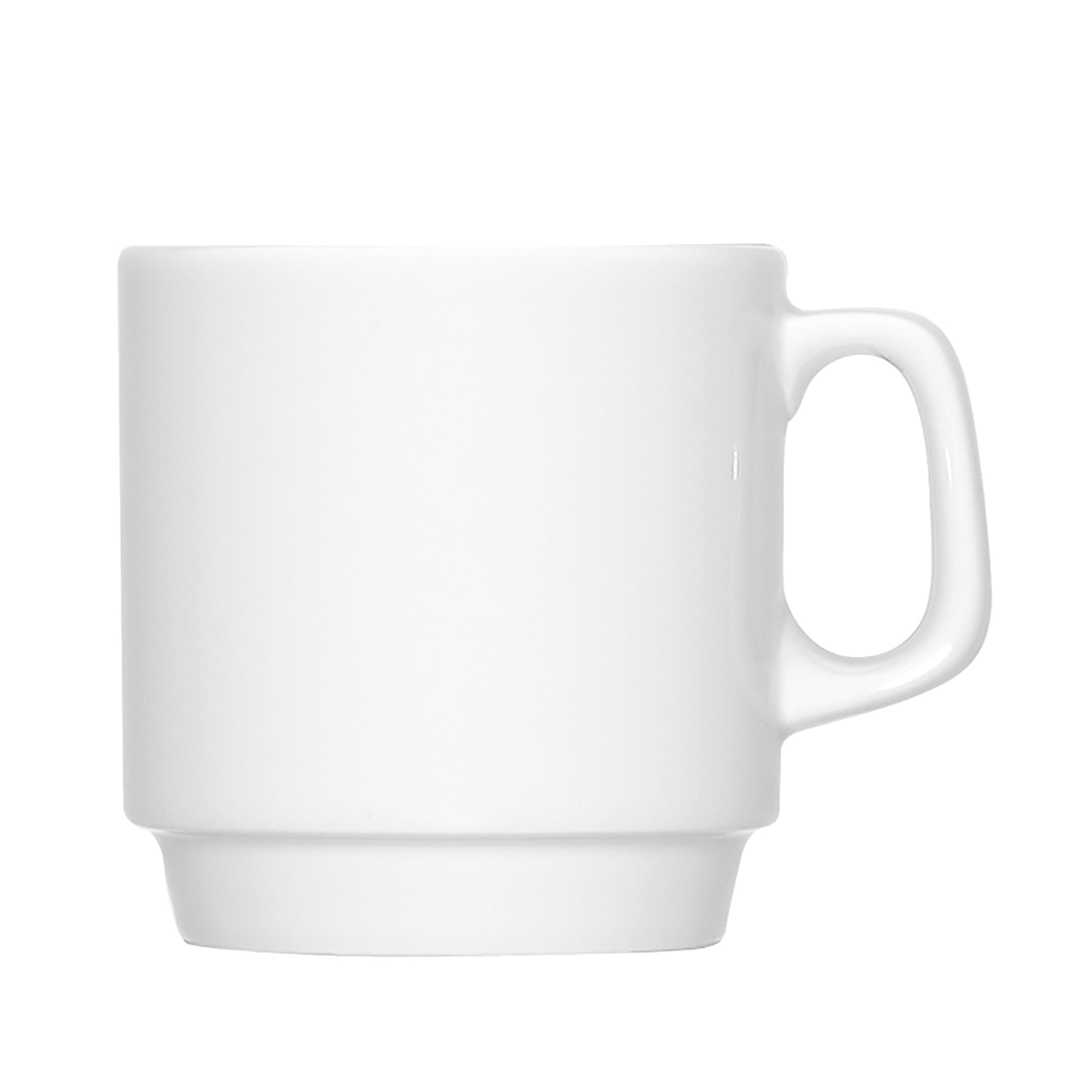 Bauscher, B1100 - Tasse-Obere hoch stpb., weiss, uni, 0,22 ltr.