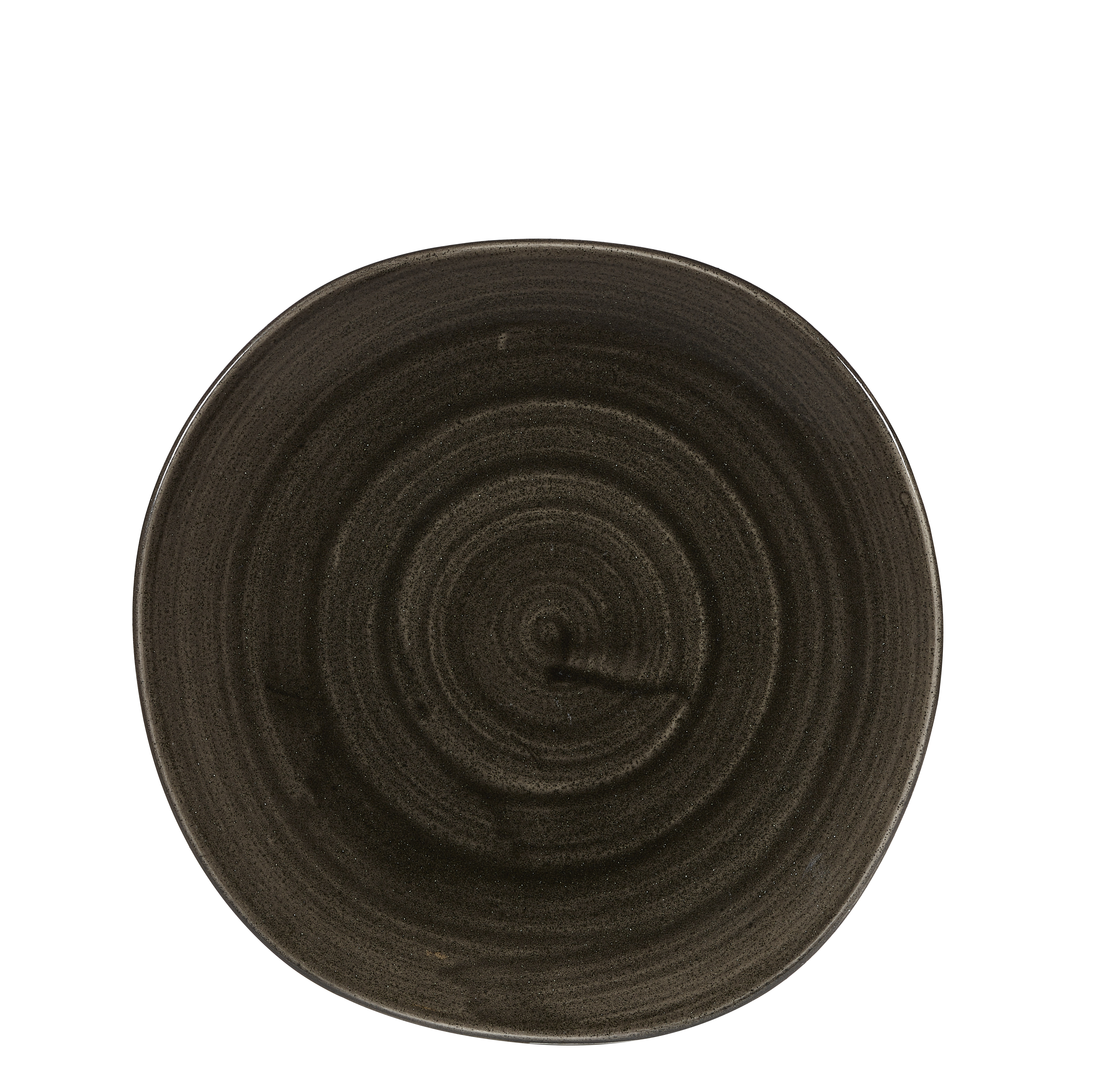 Churchill, Stonecast Patina : Iron Black - Teller flach rund organisch 21 cm