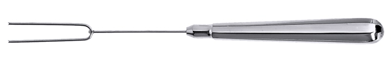 Pralinen-Tunkgabel 2 ZINKEN, EdSt., 1 cm, L: 21 cm