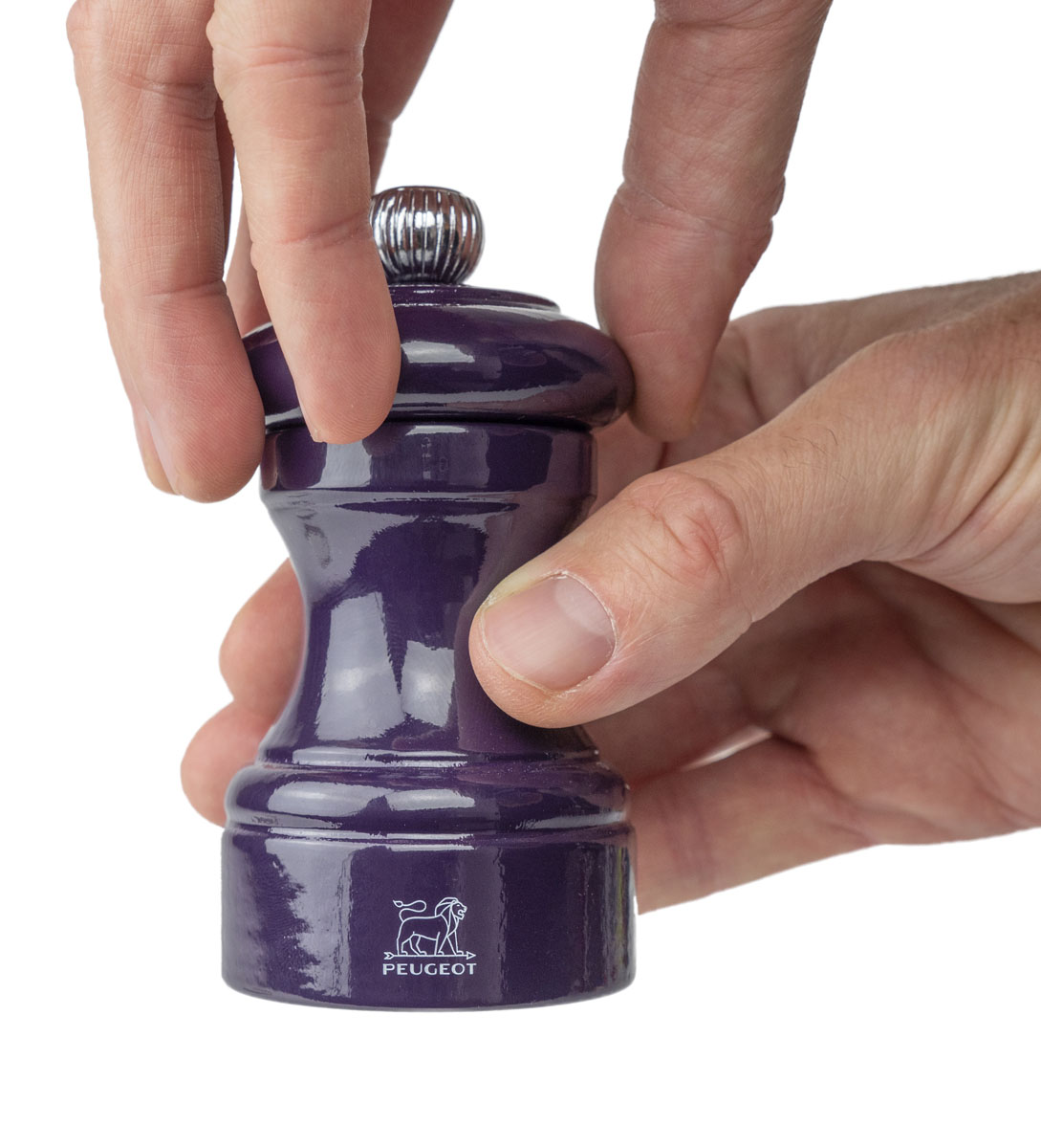 Peugeot : Bistrorama - Pfeffermühle, manuelle Holz-Mühle, Größe: 10 cm, Farbe: aubergine