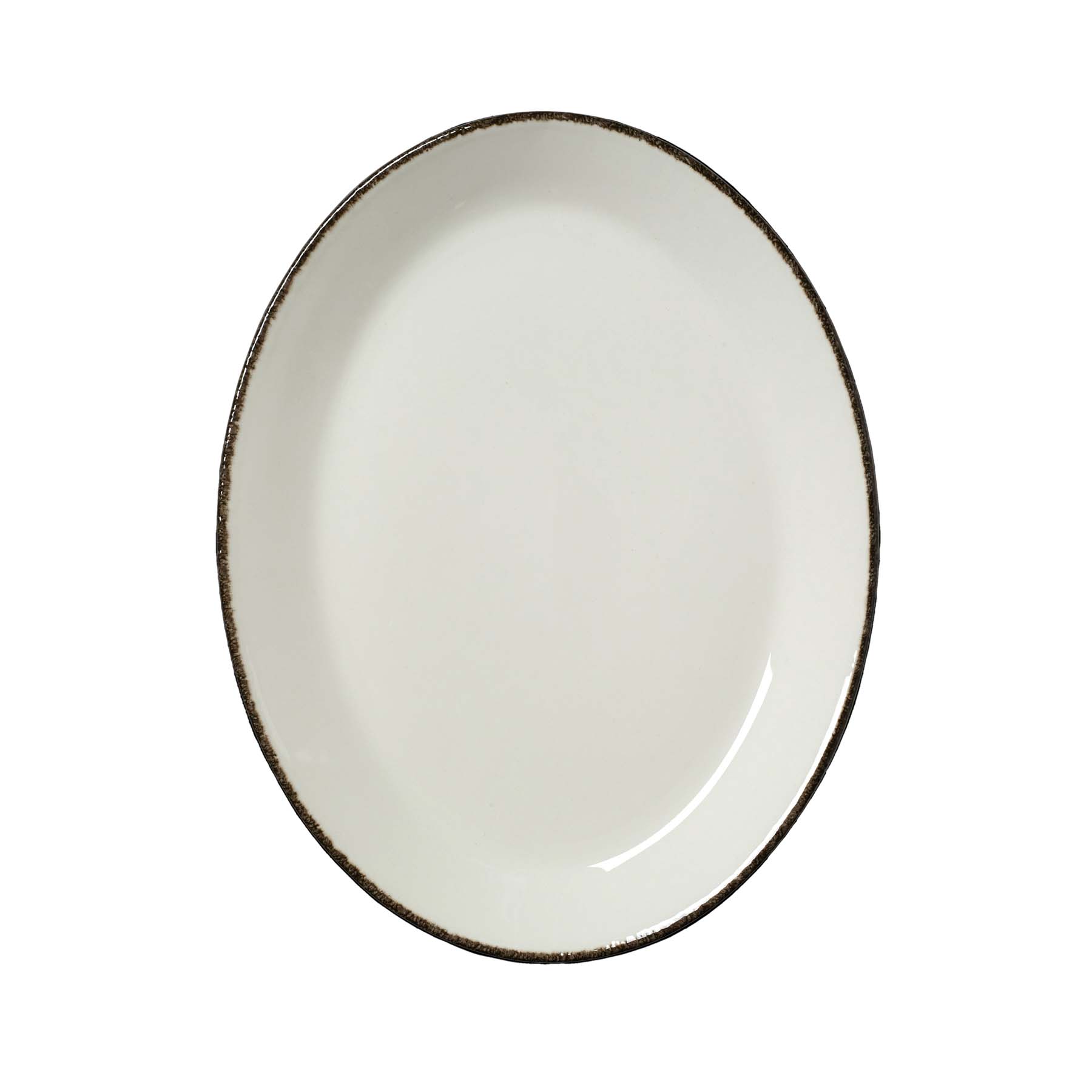 Steelite, Dapple : Charcoal 1756 - Teller oval Coup, 28 cm