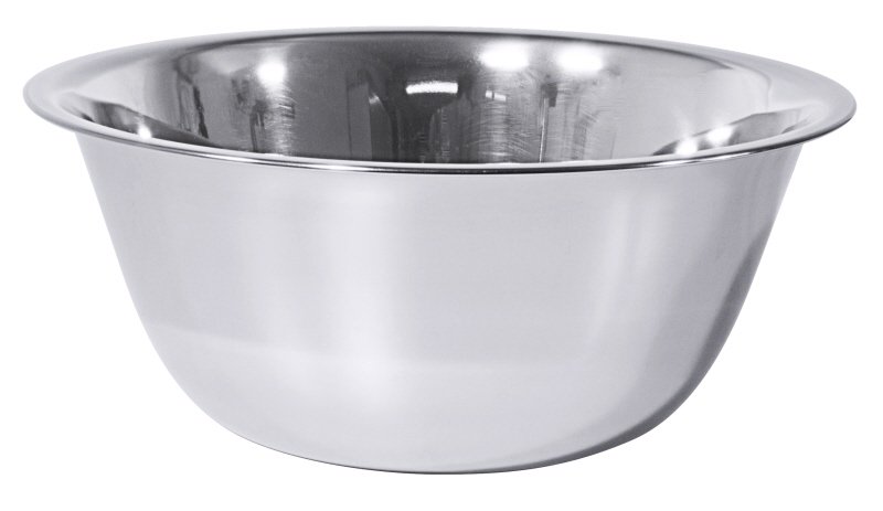 Schüssel leicht, bauchig, I: 0,8 ltr., D: 16 cm, H: 7 cm, Edelstahl