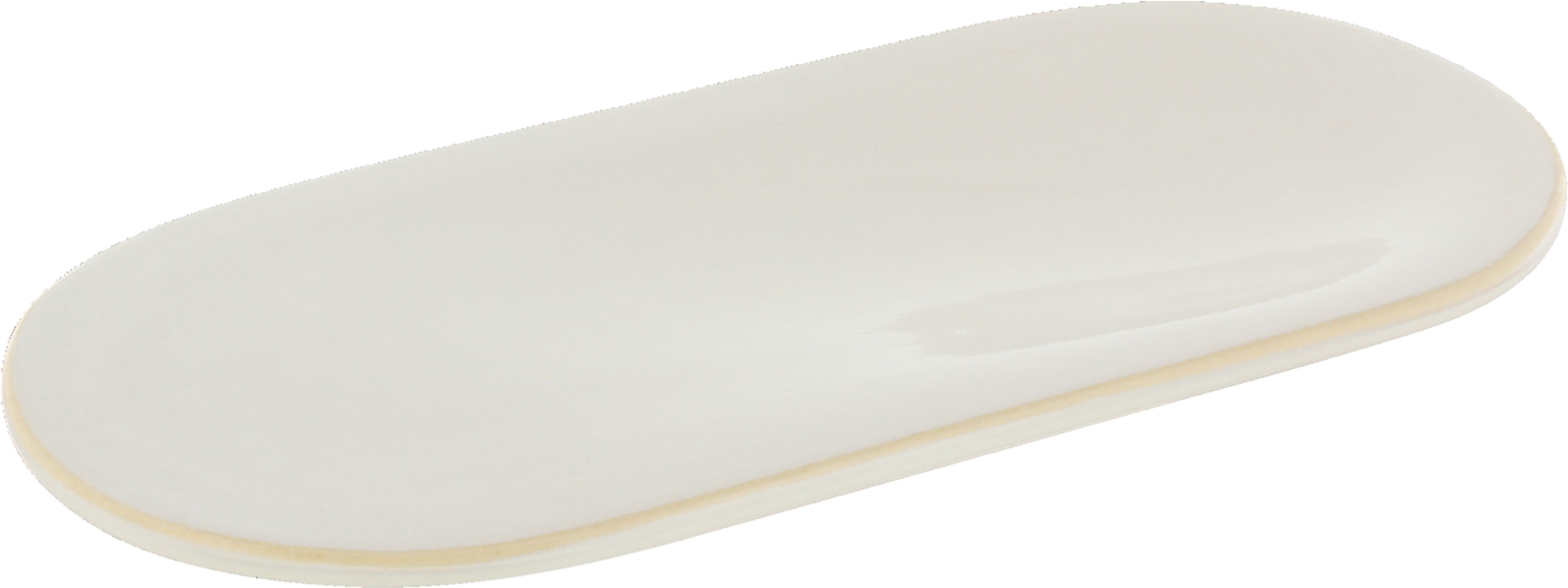 Playground, Steinzeug - BREAD & BITE : Platte m. Mulde, oval, beige, 22 x 10 cm