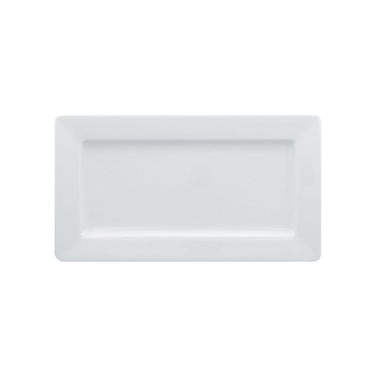 Teller/ Platte, rechteckig, uni, weiss, 29,4 x 16,4 x 2,3 cm