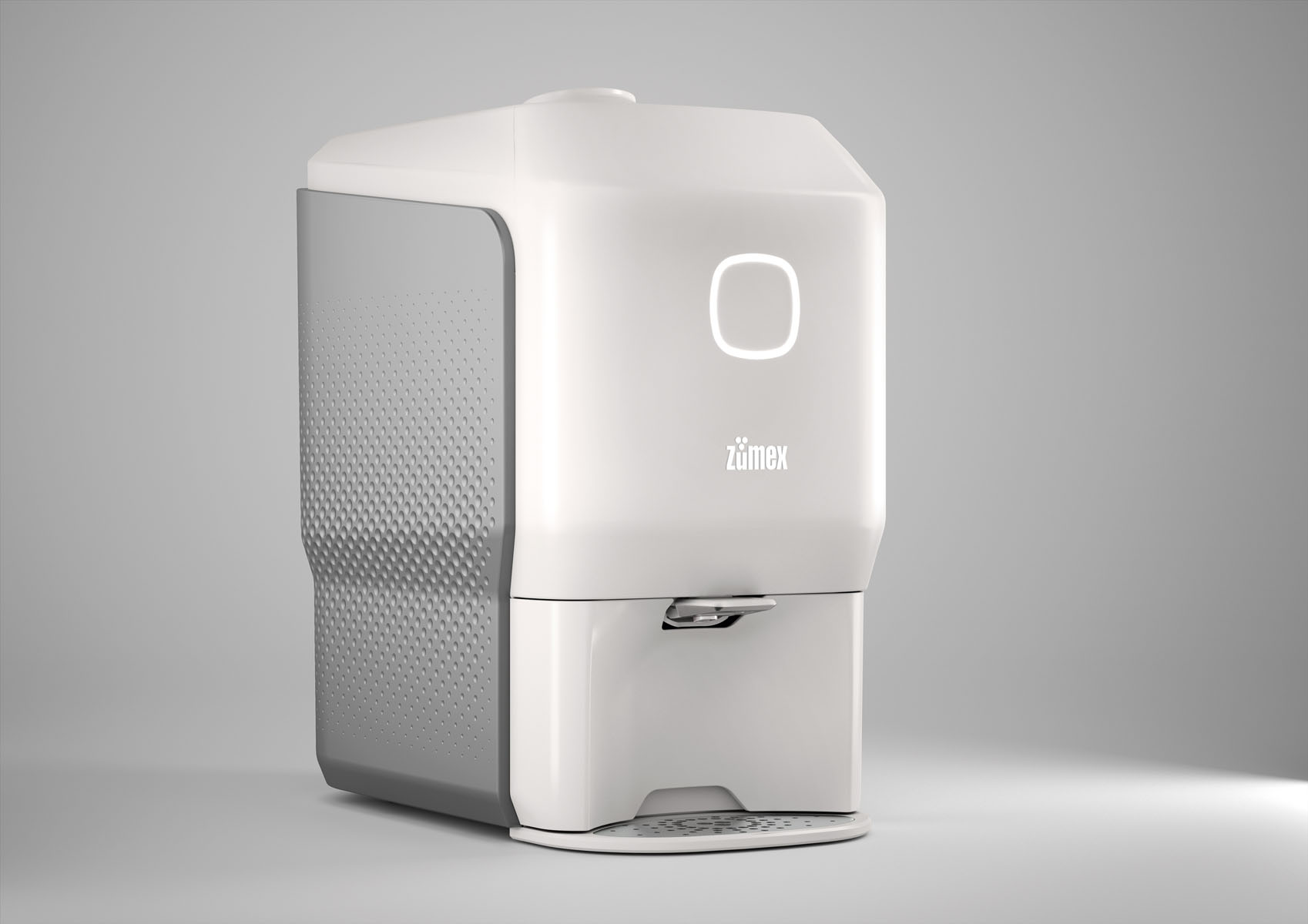 ZUMEX - SOUL SERIES 2, Saftpresse, KIT M: 6,4 - 8,1 cm, 30 x 48 x 53,7 cm, Farbe: White Smoke Grey