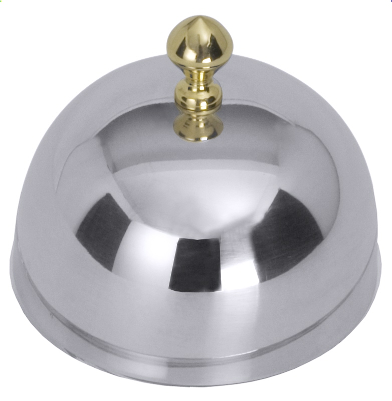 Deckel zu Butterschale 8889 mit vergoldetem Knopf, D: 7 cm, H: 5,5 cm