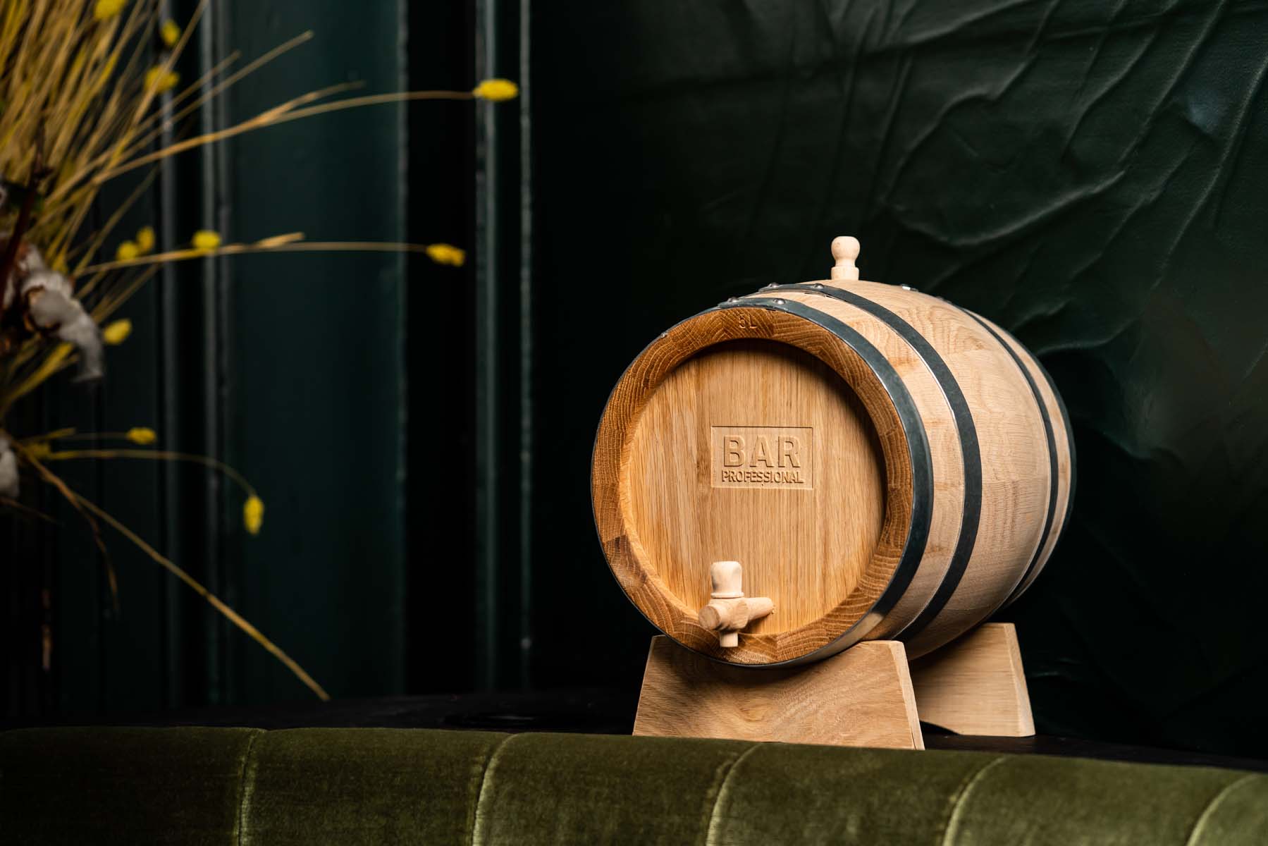 Holzfass, 10 Liter, 38 x 30 x 34 cm