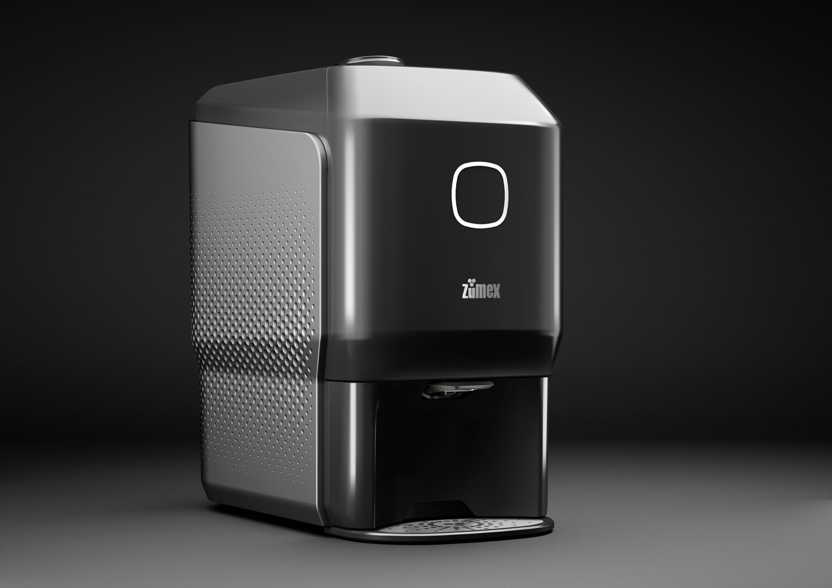 ZUMEX - SOUL SERIES 2, Saftpresse, KIT M: 6,4 - 8,1 cm, 30 x 48 x 53,7 cm, Farbe: Black Smoke Grey