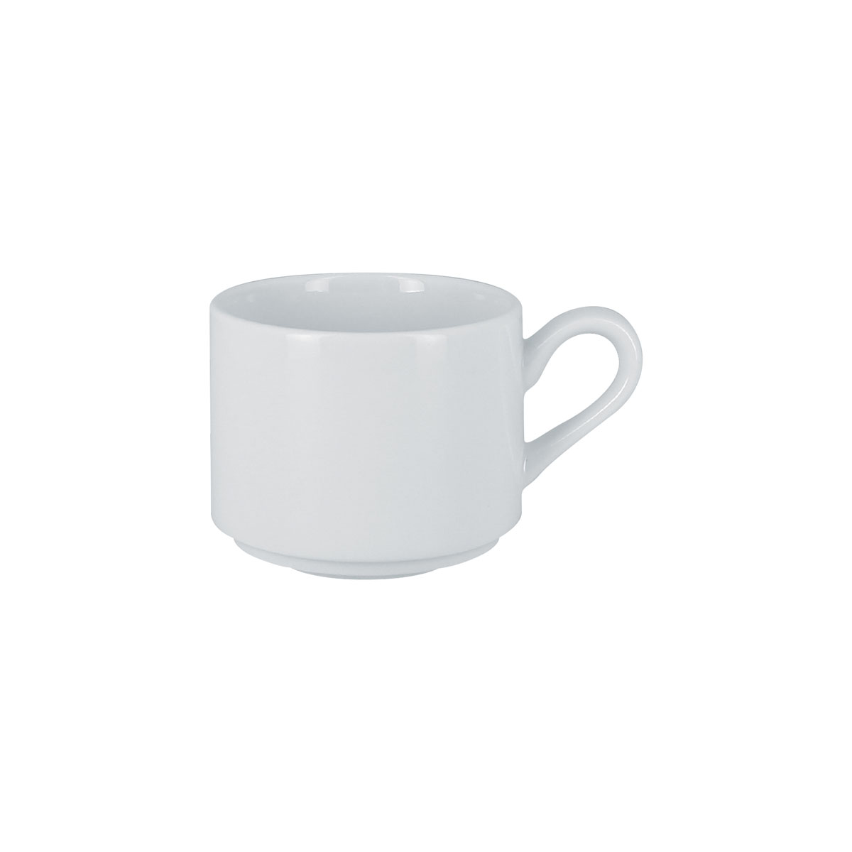 Kaffee-Obere stapelbar, uni, weiss, 8 x 6,5 cm/ 0,20 ltr.