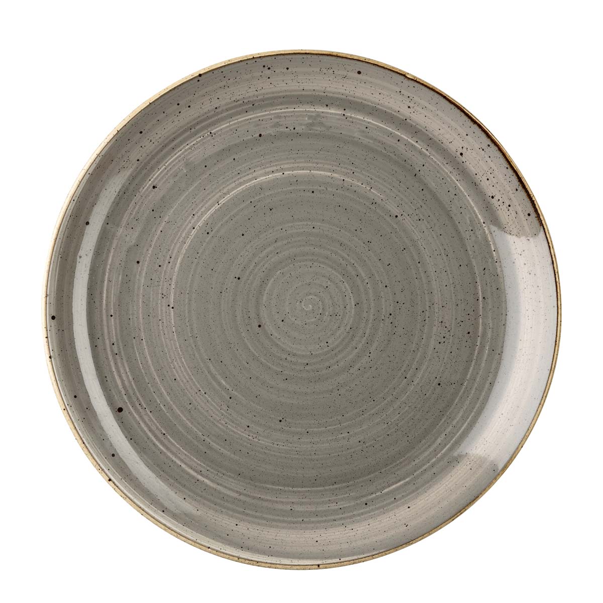 Churchill, Stonecast : Peppercorn Grey - Teller flach Coup, 27,5 cm