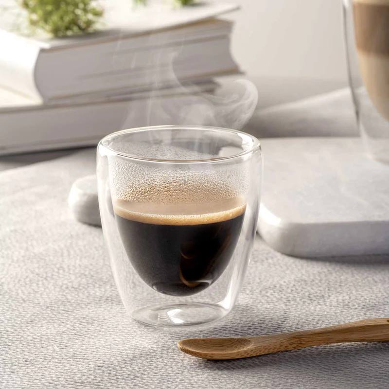 Leonardo, Duo : Espresso-Becher doppelwandig, 2er-Set, Inhalt: 100 ml, D: 6 cm, H: 8 cm
